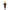 Black metal TIKI torch with decorative top, burning bright flame; outdoor patio lighting product on white background.