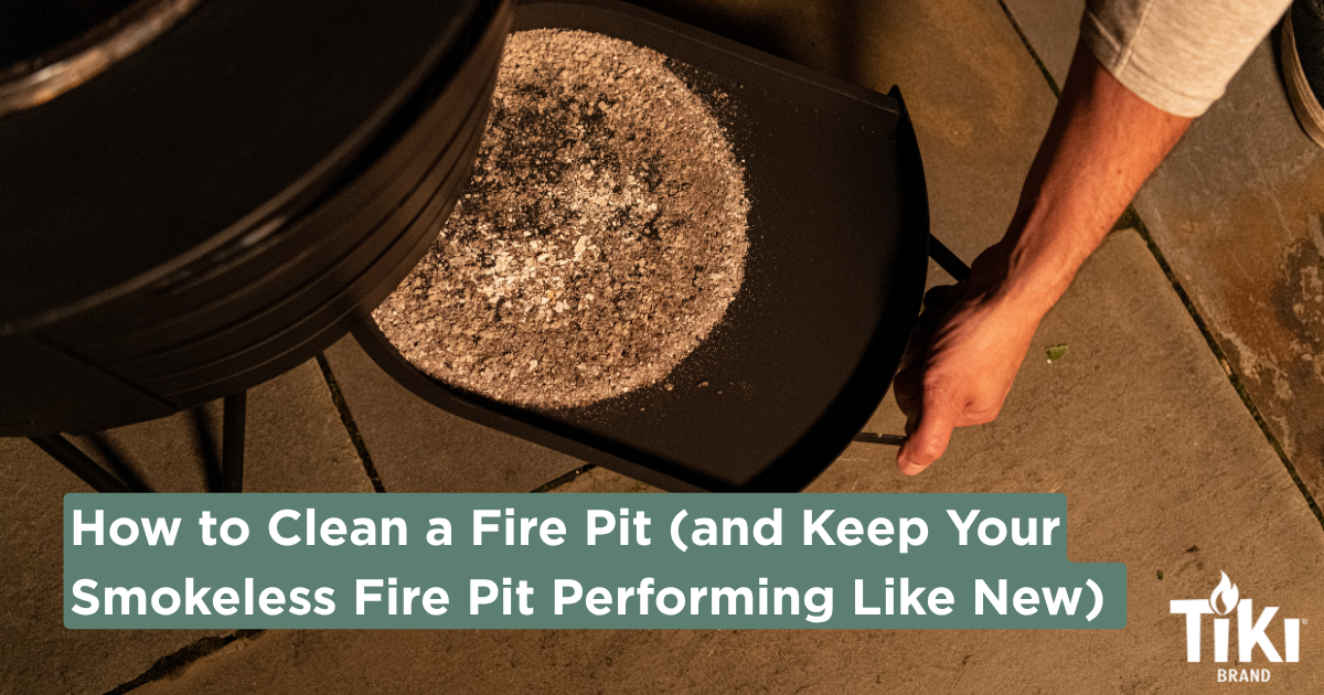 How to Clean a Fire Pit Blog Cover Image - TIKI Brand