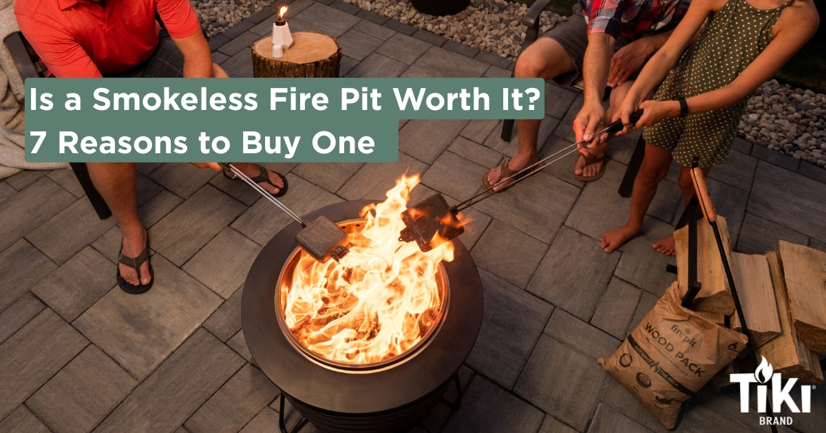 What is a Smokeless Fire Pit Blog Cover Image - TIKI Brand
