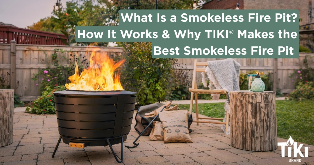 What is a Smokeless Fire Pit Blog Cover Image - TIKI Brand