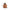 Terracotta tabletop TIKI® torch, 6.5 inches tall and 5 inches wide, with a visible flame and textured finish.