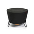 TIKI Brand Patio Smokeless Fire Pit Replacement Cover, front angle showing full cover on fire pit