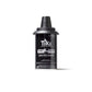 TIKI Brand torch fuel canister with easy-pour spout for mess-free outdoor torch refilling. Black container, 12 fl oz.