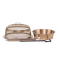 Bronze fire pit accessory kit with mesh spark screen, fire bowl, and poker, designed for TIKI Brand fire pits.