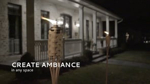 4 Pack - Weather Resistant Luau Bamboo Torches
