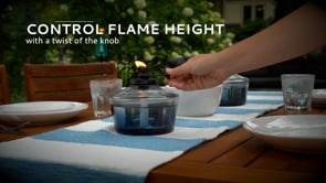 Adjustable Flame Large Mixed Material Votive Table Torch