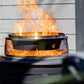 Patio Fire Pit Heat Deflector, Screen, and Poker