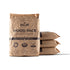 TIKI Fire Pit Wood Pack: real wood pellets for instant fire pit lighting. Four brown packs stacked on a white background.