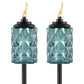 2 Pack - Easy Install Topaz Blue Torches