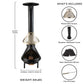 Chiminea Outdoor Fireplace