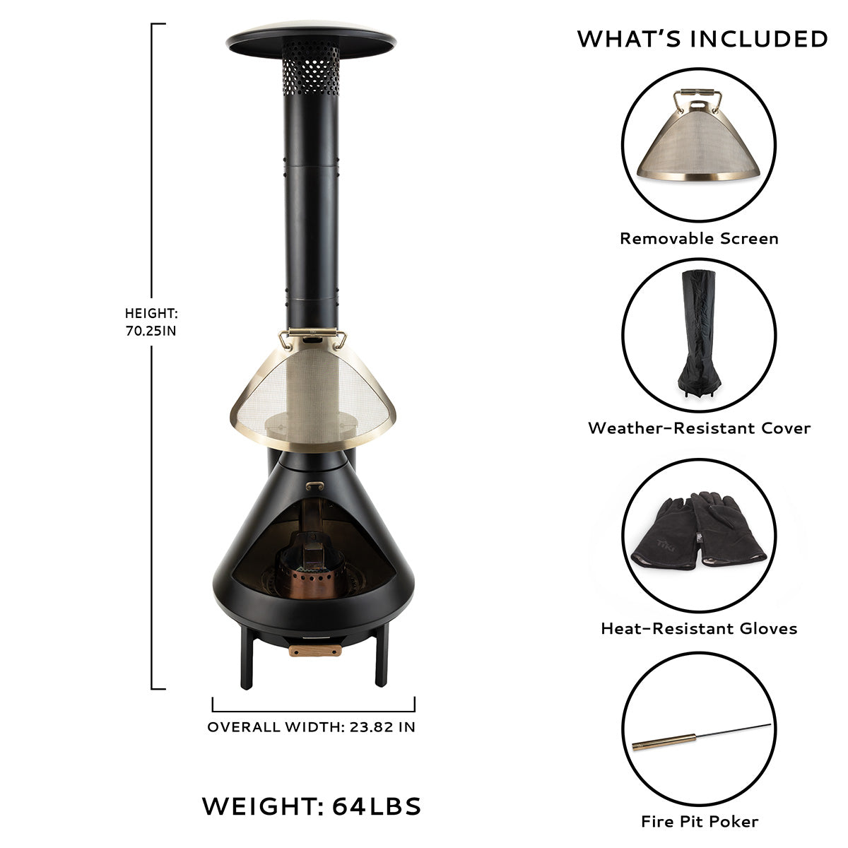 Chiminea Outdoor Fireplace