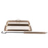 Bronze fire pit spark screen with handle, designed for safe outdoor use and easy access to flames.